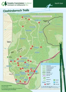 Map of ski trails